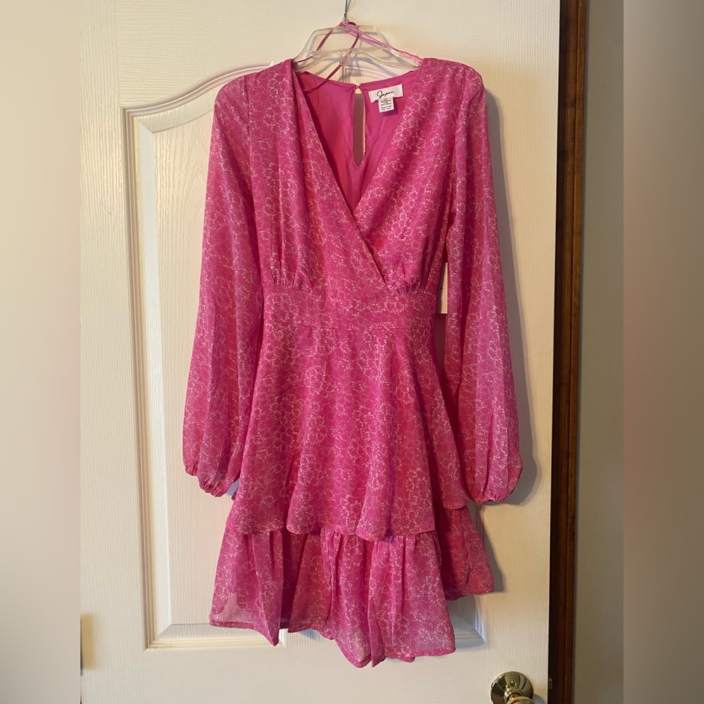 Spring pink dress